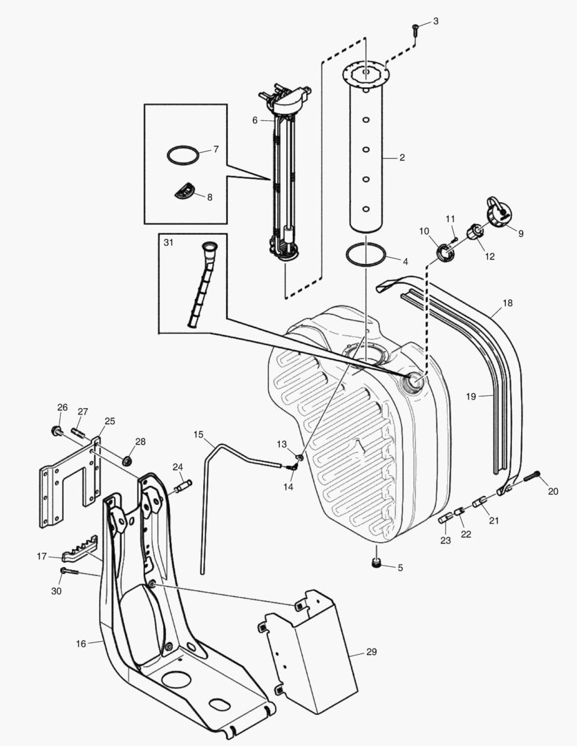057 SUSPENSION, REDUCTANT TANK, SCR