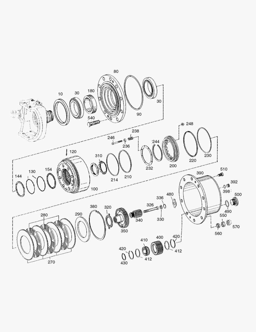4730 OUTPUT-FRONT AXLE [1001~2131] купить в СПб