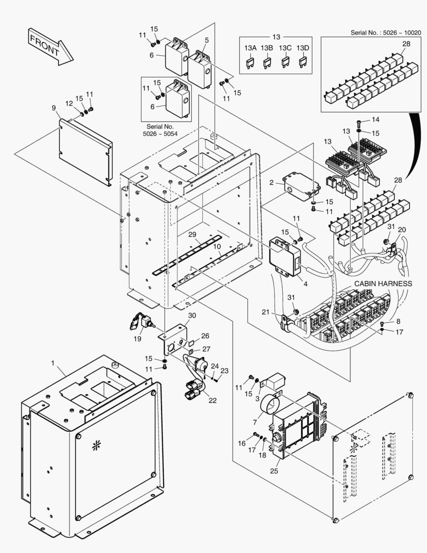 1471 ELECTRIC BOX - FNR LEVER [5026~] купить в СПб