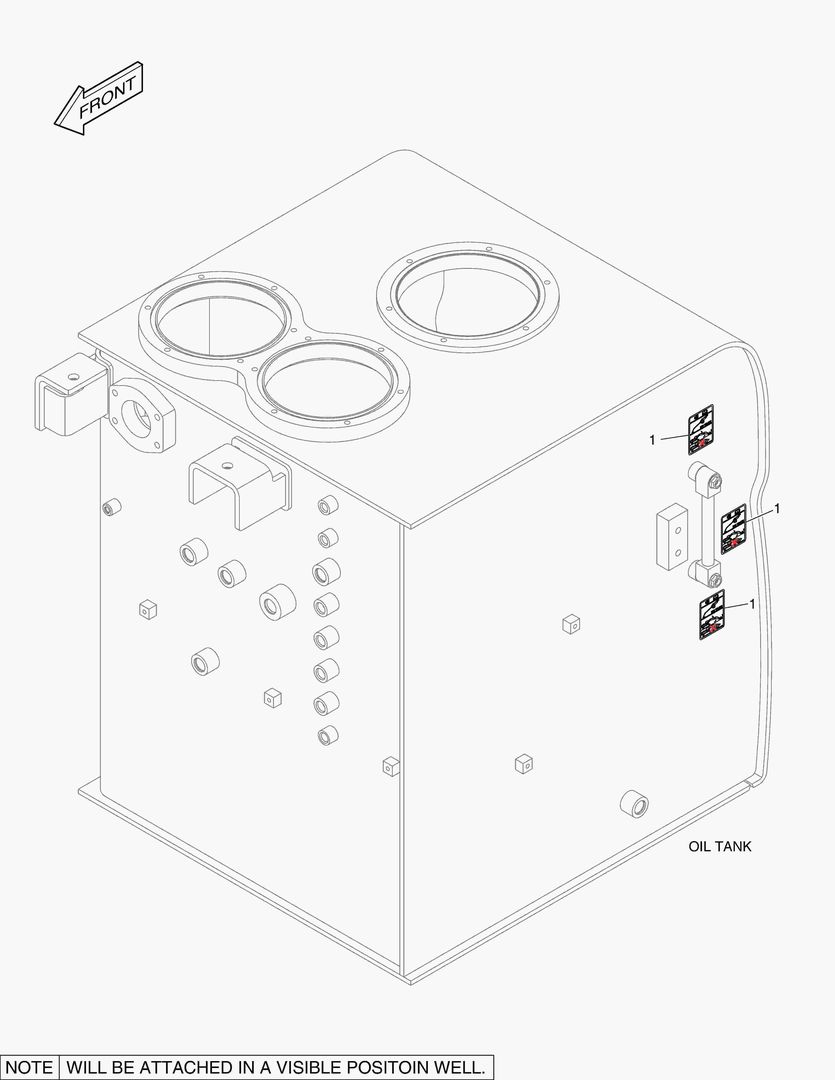 5330 DECAL - OIL CHECK (LOW TEMPERATURE) купить в СПб