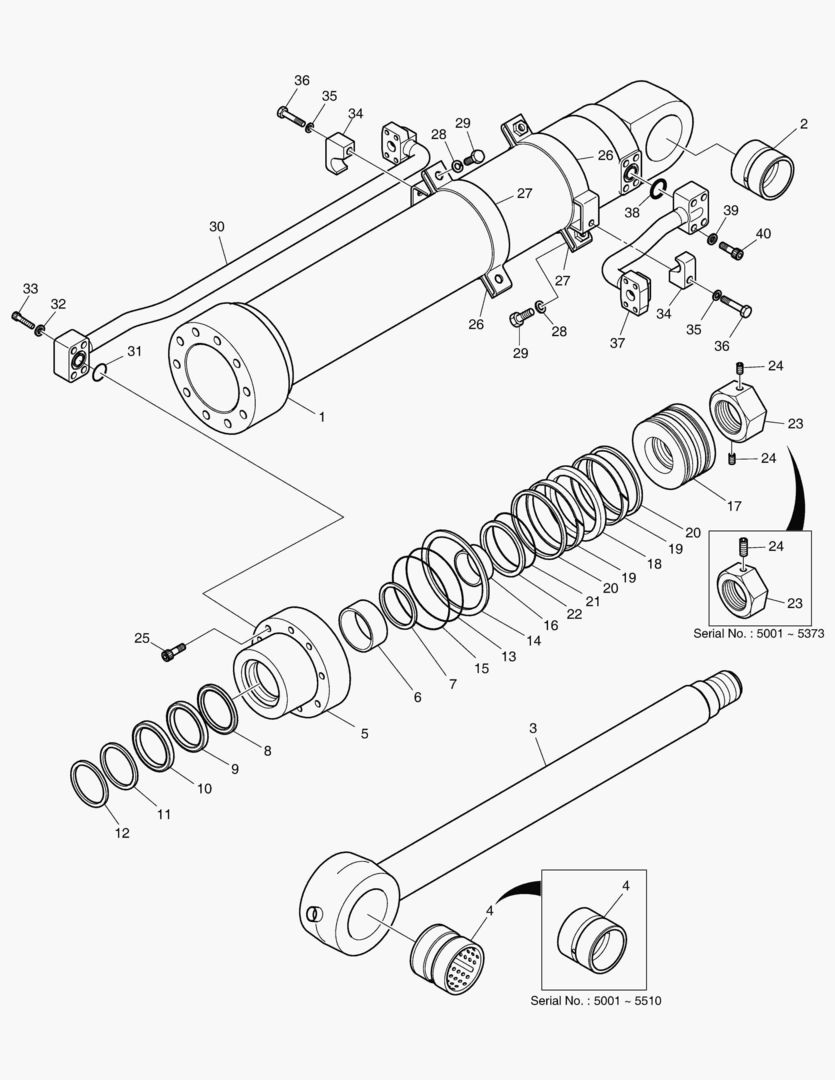 4290 BUCKET CYLINDER - ARM 2.4m [5001~5800] купить в СПб