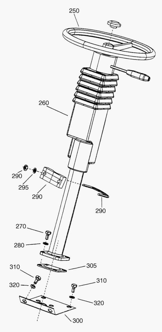 G320-12 STEERING COLUMN MOUNTING