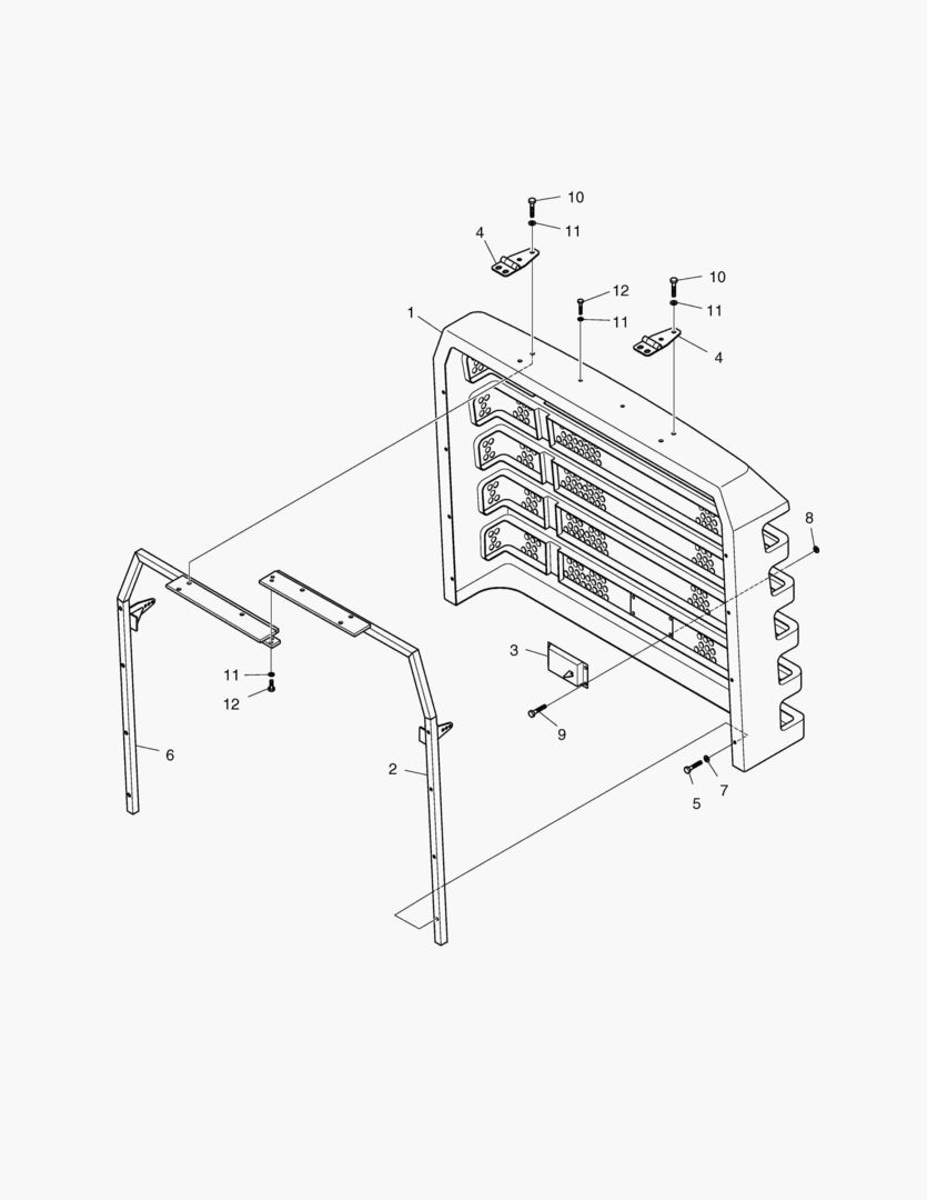 1661 RADIATOR GRILL(OPT.)-FOR CCTV [1131~1274] купить в СПб
