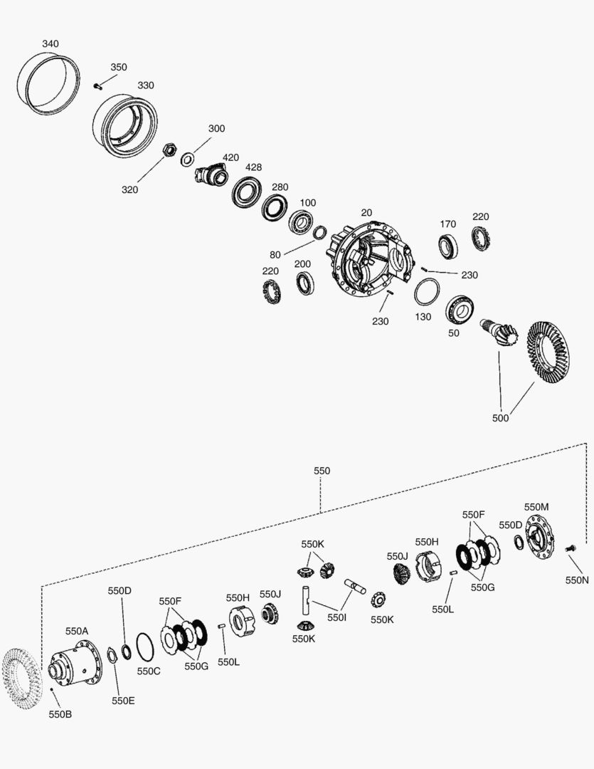 3370 DIFFERENTIAL - REAR AXLE [5001~5184]