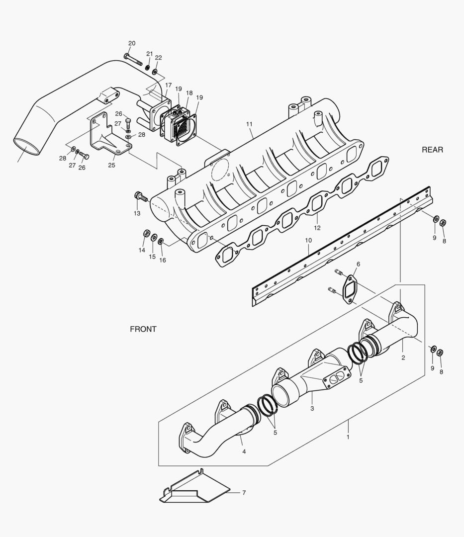240 INTAKE & EXHAUST MANIFOLD
