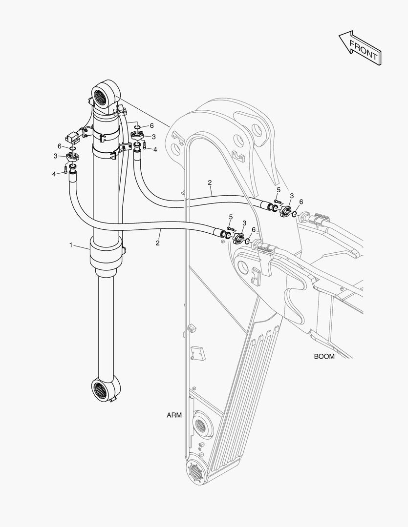 6450 ARM PIPING - 2.9m (WITH BOOM 7.7m) купить в СПб