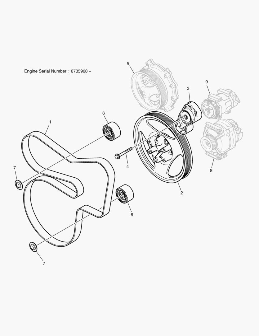 G010-63 BELT TRANSMISSION ALT.2 купить в СПб