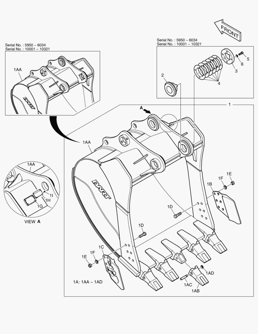 6710 BUCKET ASS`Y - 1.65mВі(54`) - SIDE PIN купить в СПб