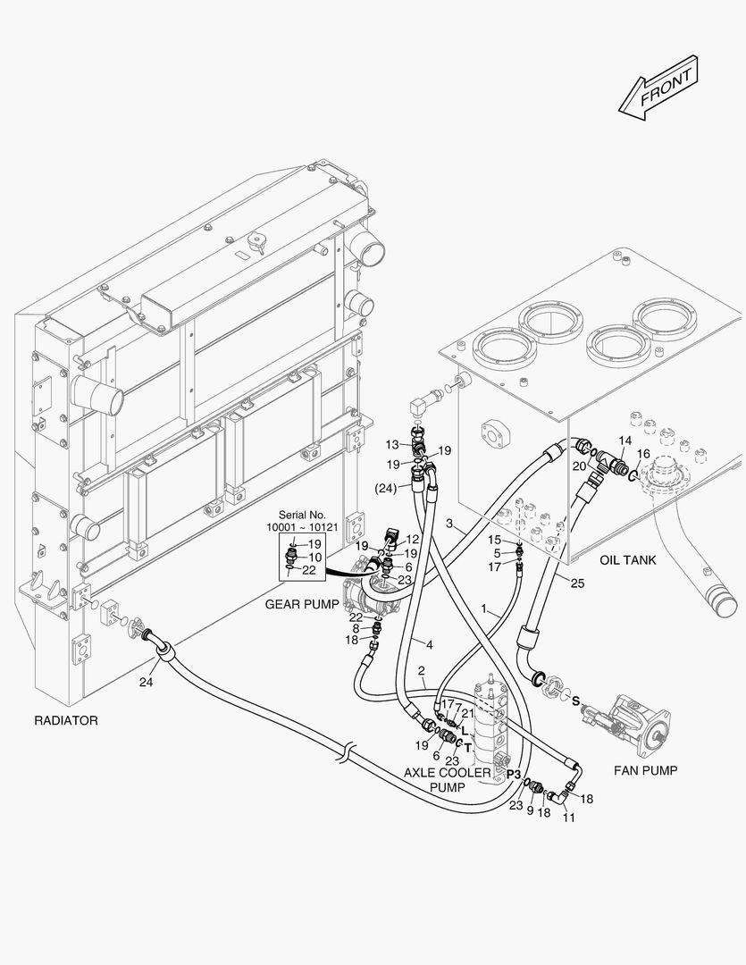 1420 OIL COOLER PIPING - AXLE(2) купить в СПб
