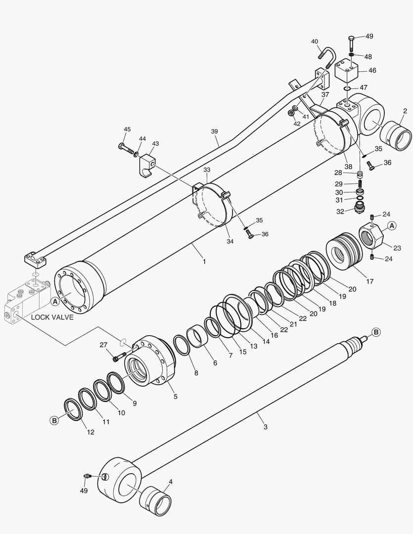 4470 ARM CYLINDER - LOCK VALVE (ARTI) [5001~5079] купить в СПб
