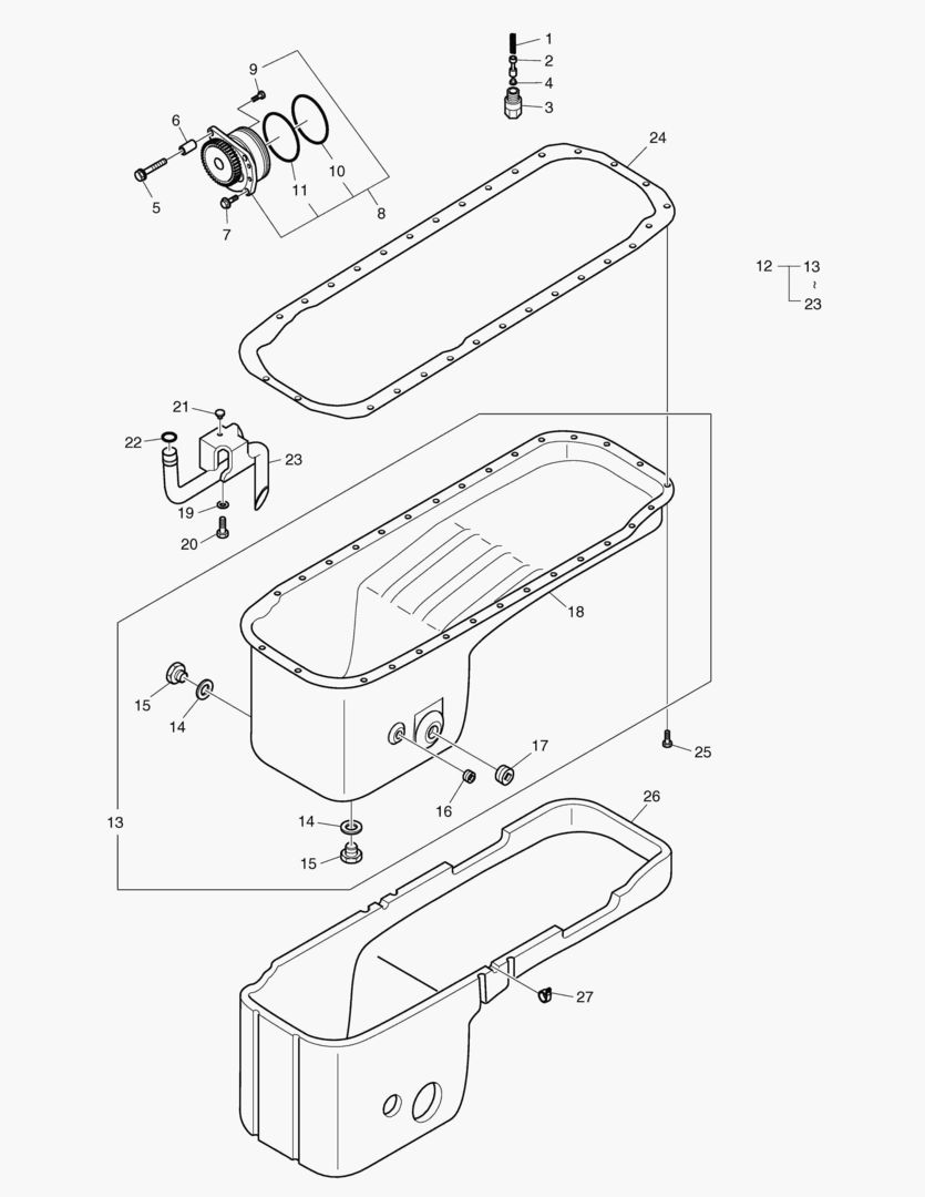 020 OIL PAN & PUMP