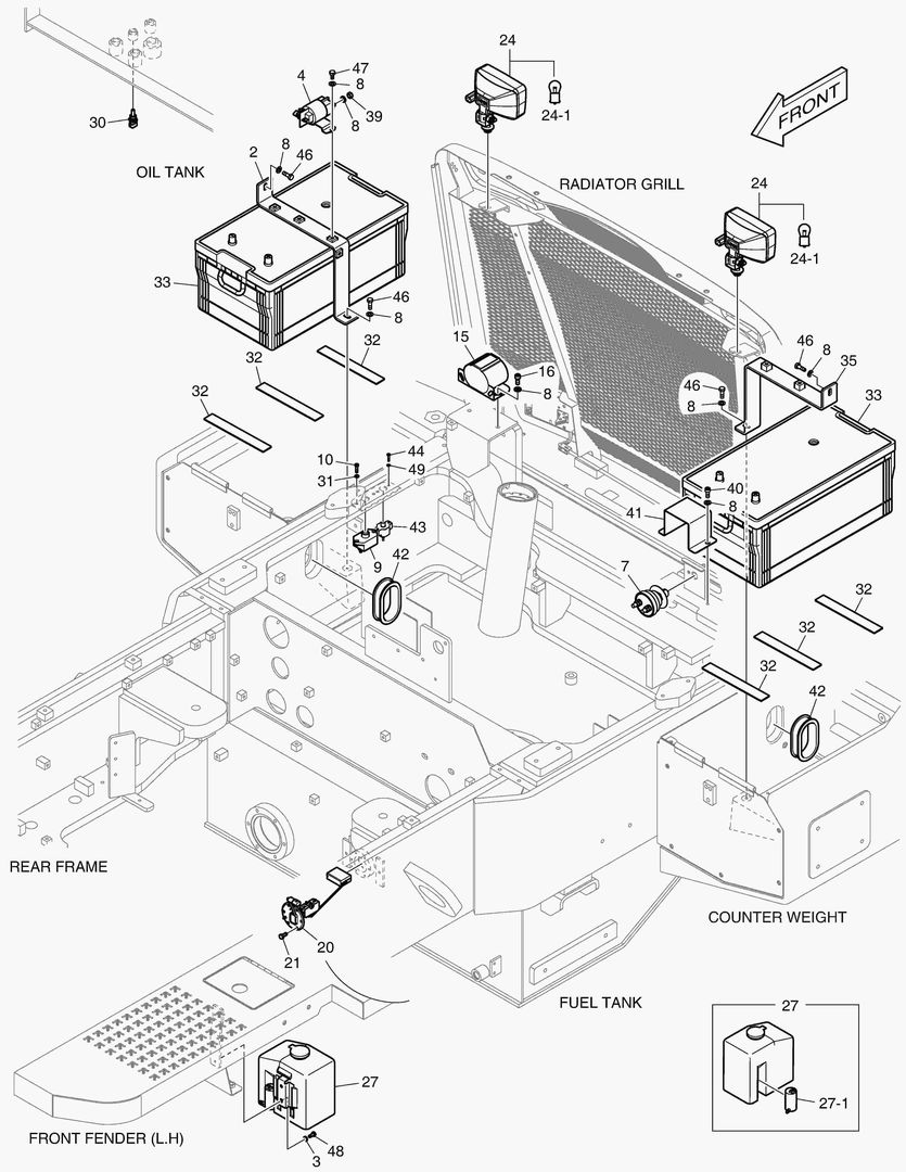 1690 ELECTRIC PARTS - BATTERY & REAR LAMP купить в СПб