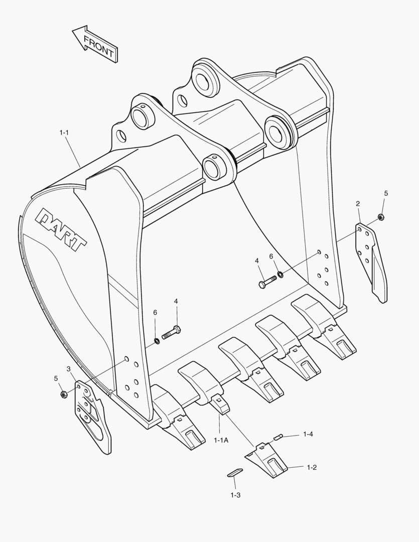 6470 BUCKET-0.80гЋҐ(42`)-VERTICAL PIN купить в СПб