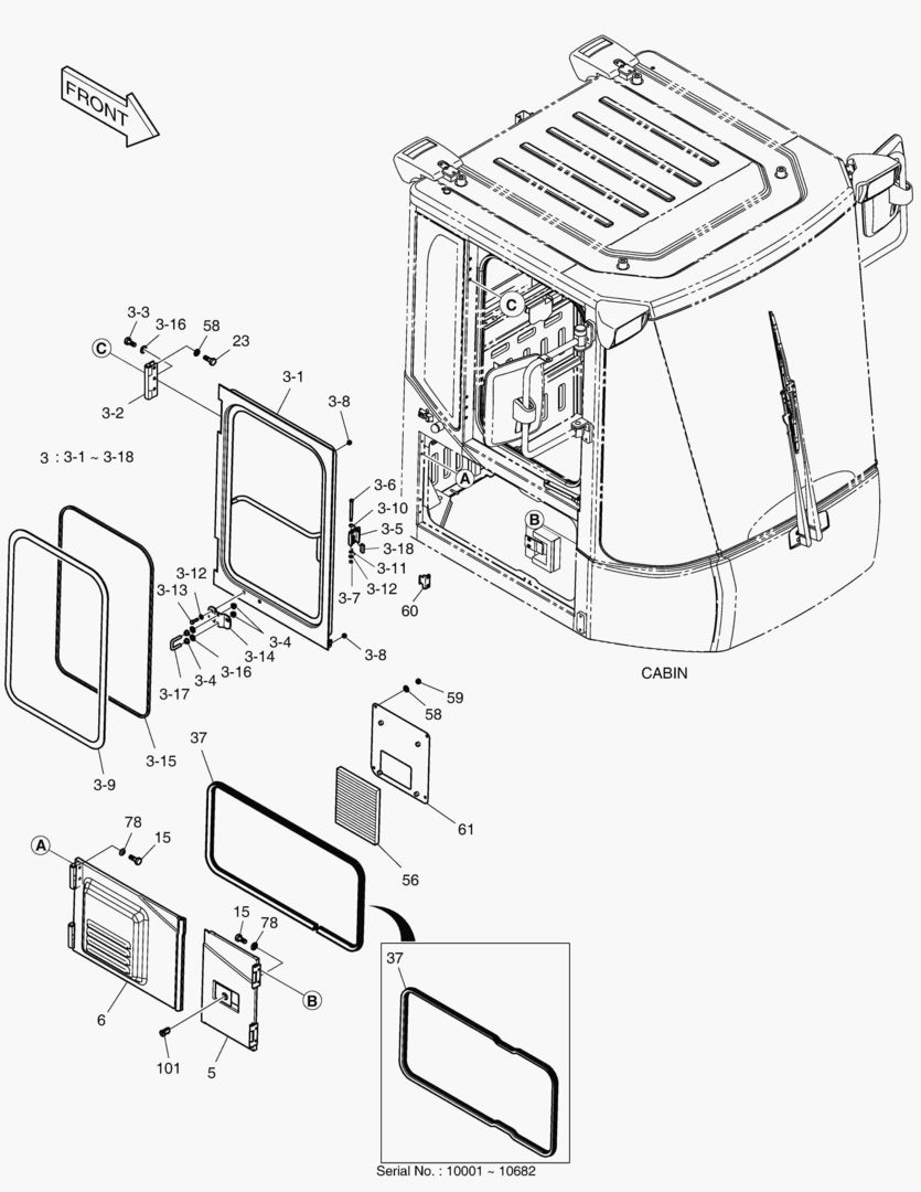 КАБИНА(4) - ДВЕРЬ В СБОРЕ(ПРАВОСТОРОННИЙ) купить в СПб