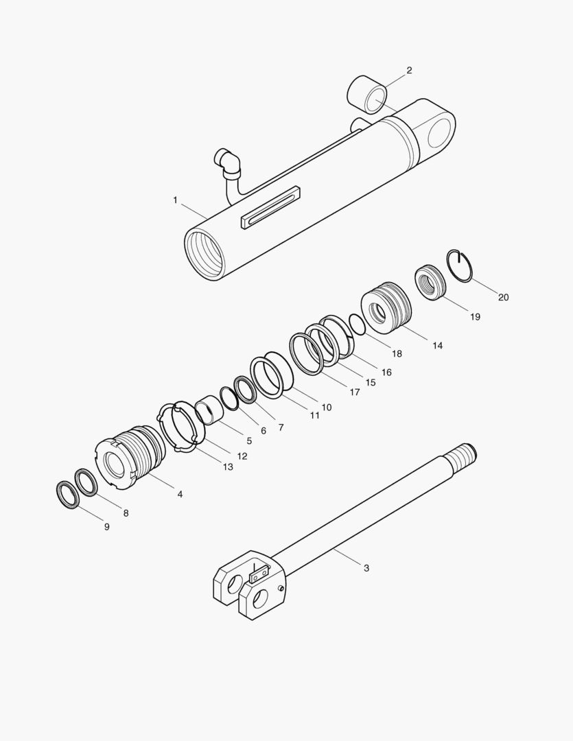 3501 BUCKET CYLINDER-L.H [1027~]