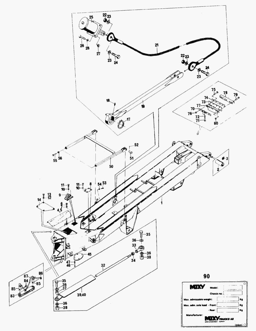 G081-1 REAR FRAME