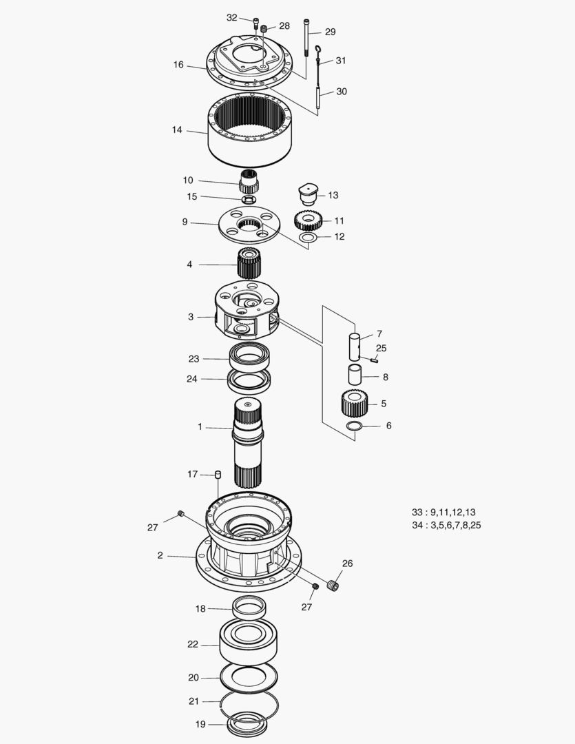 4150 SWING REDUCTION GEAR [1001~1219] купить в СПб