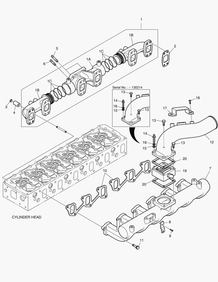 026 INTAKE & EXHAUST MANIFOLD купить в СПб