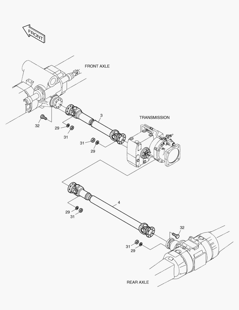 2140 POWER TRAIN(4)-SHAFT [1001~1313]