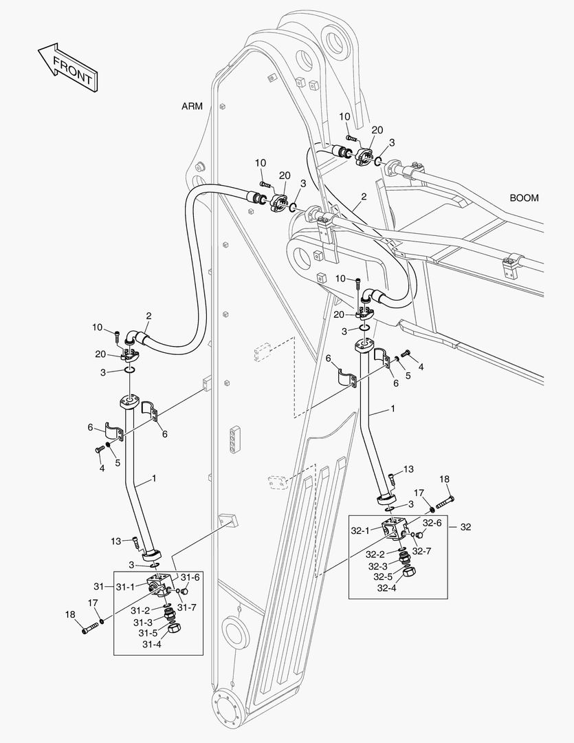6310 ARM PIPING - ONE & TWO WAY (ARM 3.35m) купить в СПб