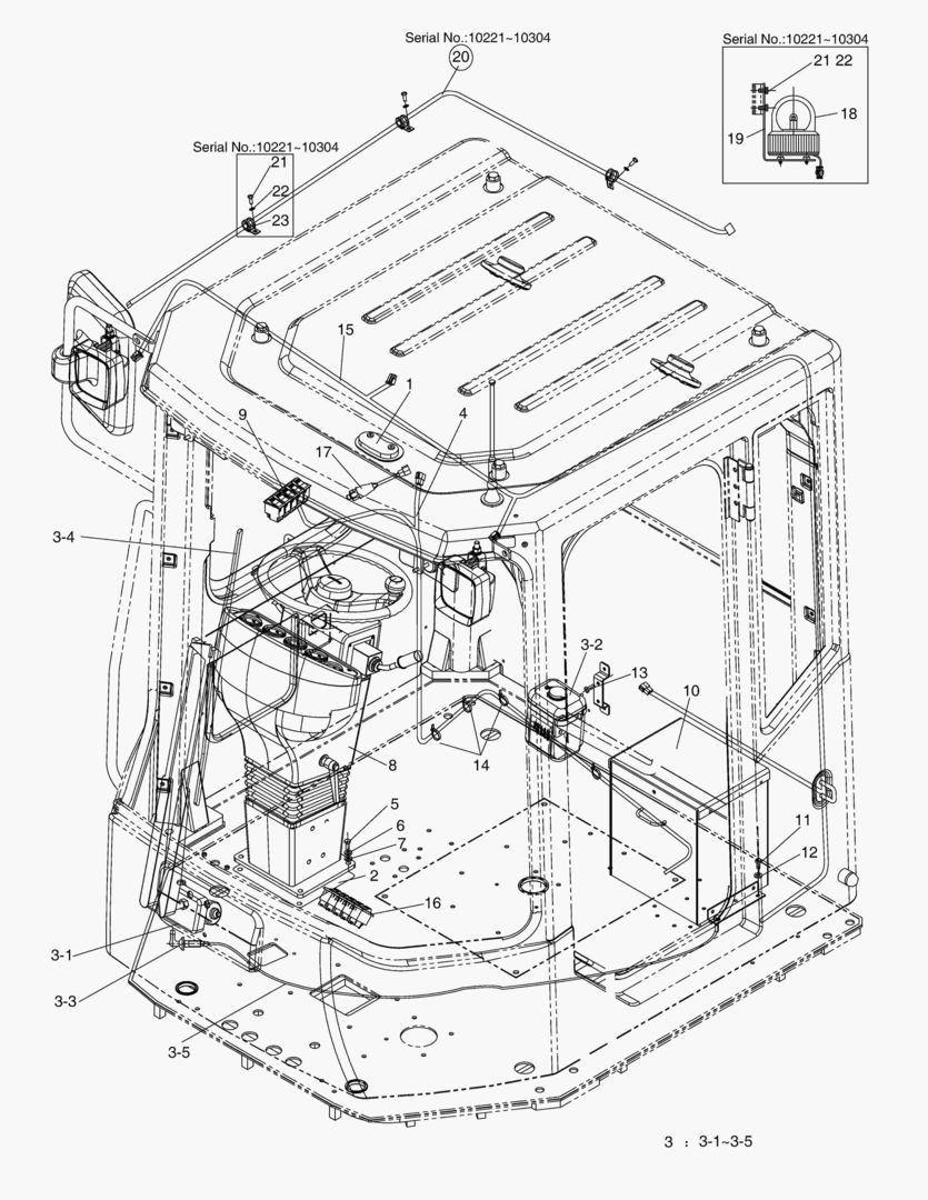 5270 ELECTRIC PARTS(1)-CABIN(Beacon&3 Spool) [10221~] купить в СПб