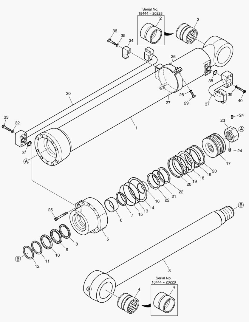 4261 BUCKET CYLINDER - ARM 2.9m [18444~] купить в СПб