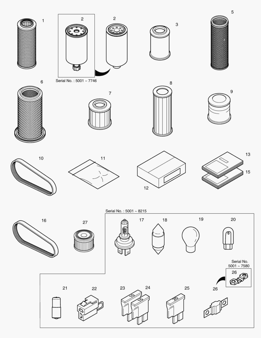 5110 SPARE PARTS