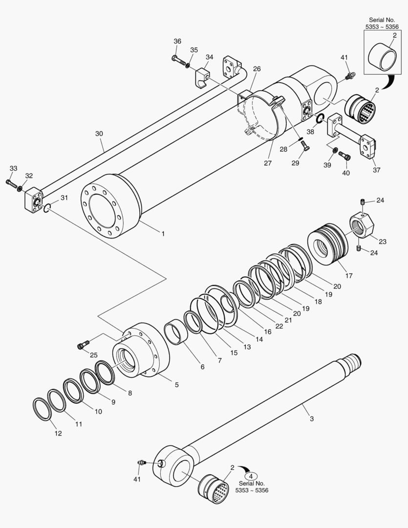 4281 BUCKET CYLINDER - ARM 2.0m [5353~]