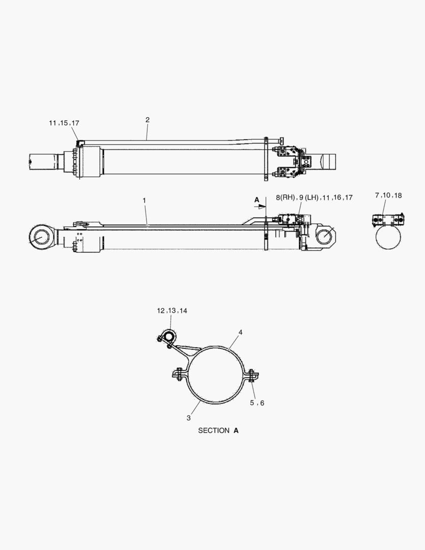 3130 ARM CYLINDER