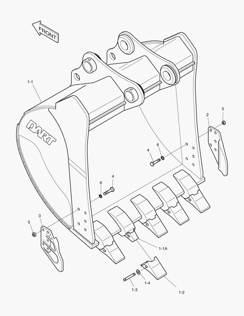 6380 BUCKET-0.73mВі(36`)-SIDE PIN купить в СПб