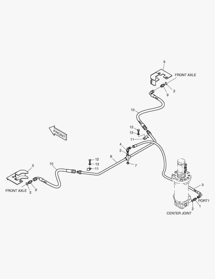 2171 BRAKE PIPING(1)-FRONT [1314~]