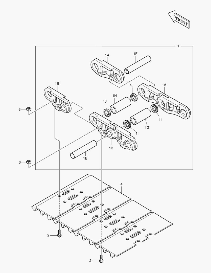 2181 TRACK SHOE ASS`Y - 600G [5697~]