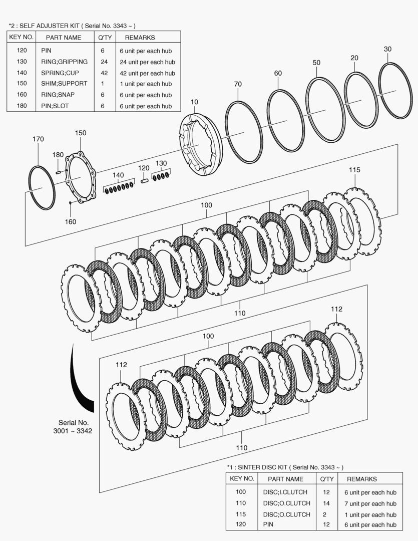 3390 BRAKE-REAR AXLE [3001~10381] купить в СПб