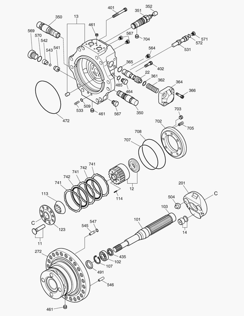 4151 TRAVEL MOTOR [20030~]